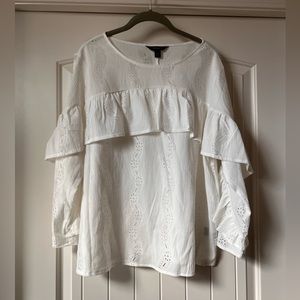 XXL Simply Vera Wang White Blouse